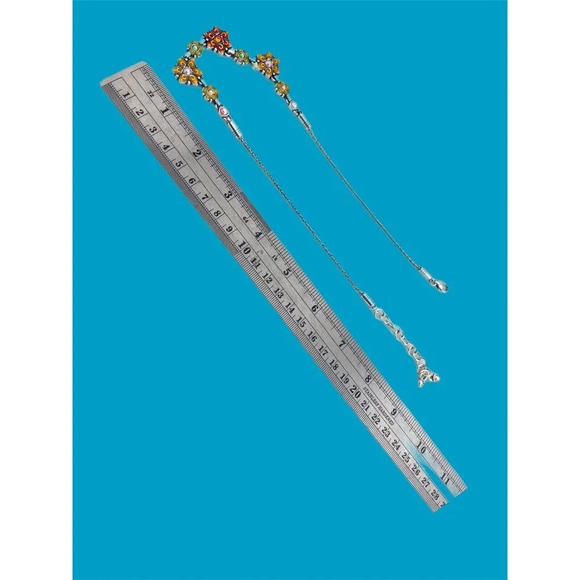 BRIGHTON Silver Plated GARDEN OF EDEN Crystal Enamel Reversible Necklace - Picture 4 of 4